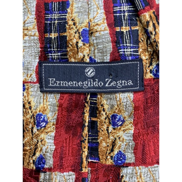 Ermenegildo Zegna Men's Pure Silk Necktie Made in‎ Italy EUC - Picture 10 of 12